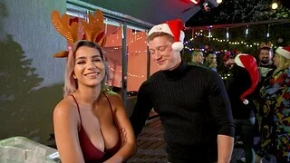 HD POV video of lovely Roxie Sinner sucking her man's cock