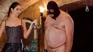 BDSM fetish video of femdom overwrought Lady Lena yield her neighbor