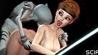 Porn wars! Super intergalactic whore and alien sex in someone's skin Universe