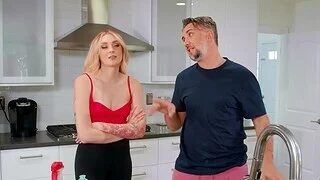 Guy with a massive cock fucks tattooed blondie Charlotte Sins